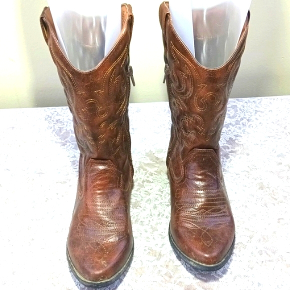 Dr Scholls Brown 🤎 Boots Women's Size 6 - Picture 2 of 15